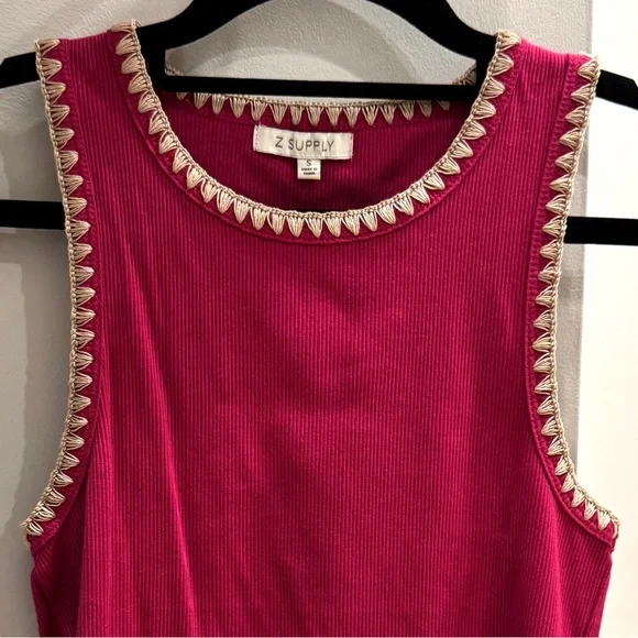 New Z Supply AVRIL RIB WHIPSTITCH
TANK (CACTUS
SUNFLOWER) - Z SUPPLY, Small - Picture 7 of 14